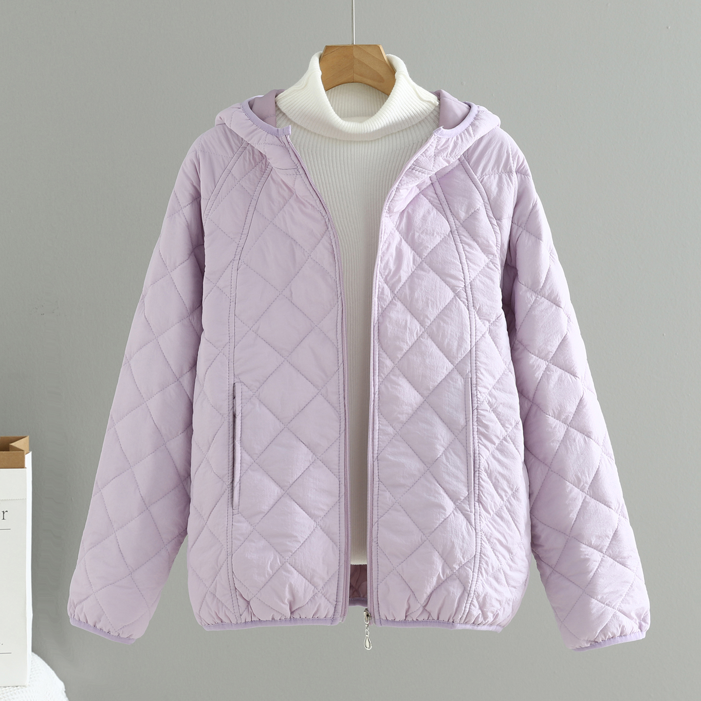 短款连帽轻便棉衣女新款棉服外套