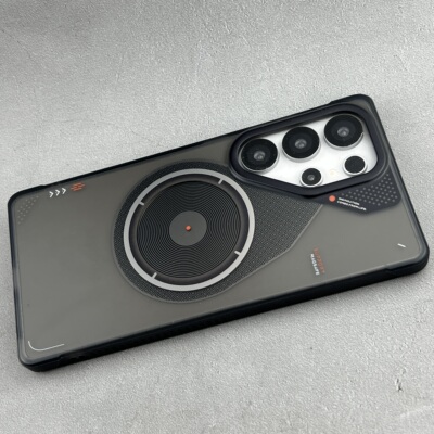 适用三星GalaxyS26UItra手机壳半透千20黑色磁吸S25Ultra磨砂肤感硬壳S24+极简大孔奢华S24Ultra新款