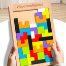 俄罗斯方块积木拼图3到6岁以上男孩女孩木质七巧板儿童益智力玩具