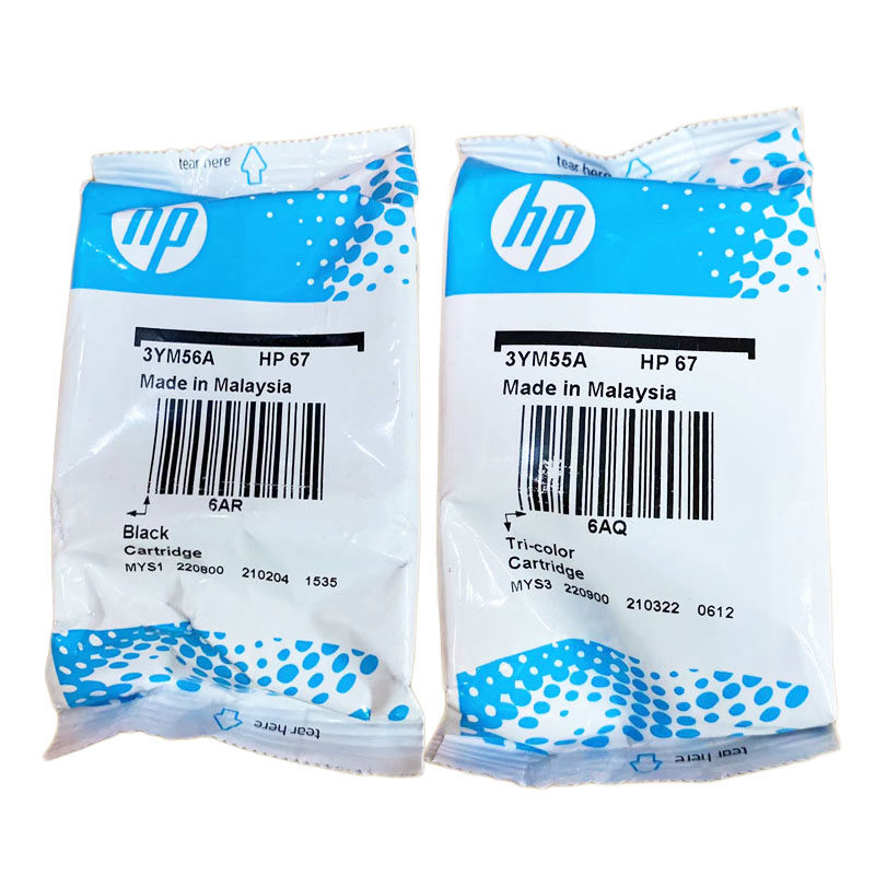 原装惠普67黑彩墨盒hp deskjet 2723 2725 2755 2721 2700 6020