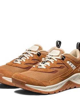 代购KEEN女士徒步鞋防水防滑护趾登山鞋低帮系带户外鞋