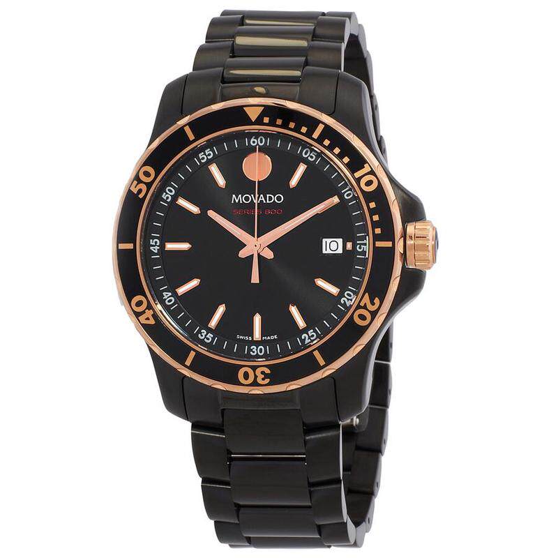海外代购Movado/摩凡陀男士手表瑞士腕表日历显示夜光指针不锈钢