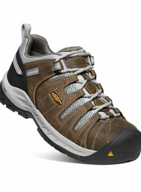 代购KEEN女士徒步鞋防水防滑保暖登山鞋低帮系带工装鞋