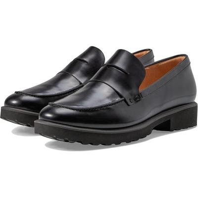 代购Cole Haan女士乐福鞋舒适轻便软底透气黑色皮质圆头套脚通勤