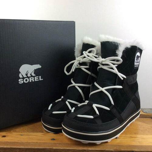 正品冰熊Sorel glacy EXPLORER女防滑保暖防水羊毛滑雪鞋雪地靴