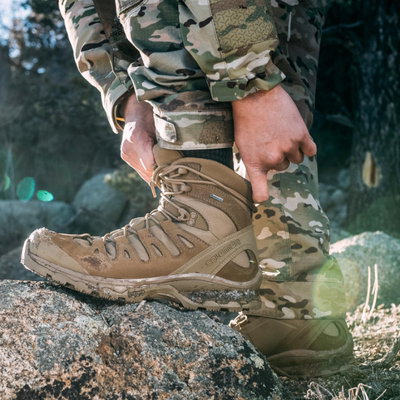 代购萨洛蒙Salomon男军版战术靴QUEST 4D GTX FORCES 2防水户外靴