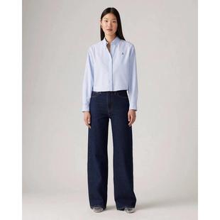 显瘦舒适高腰深蓝通勤日常女裤 代购 Levis李维斯女士牛仔裤