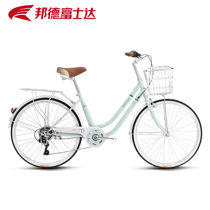 邦德富士达通勤自行车24寸禧玛诺变速7速轻便学生代步车女士单车