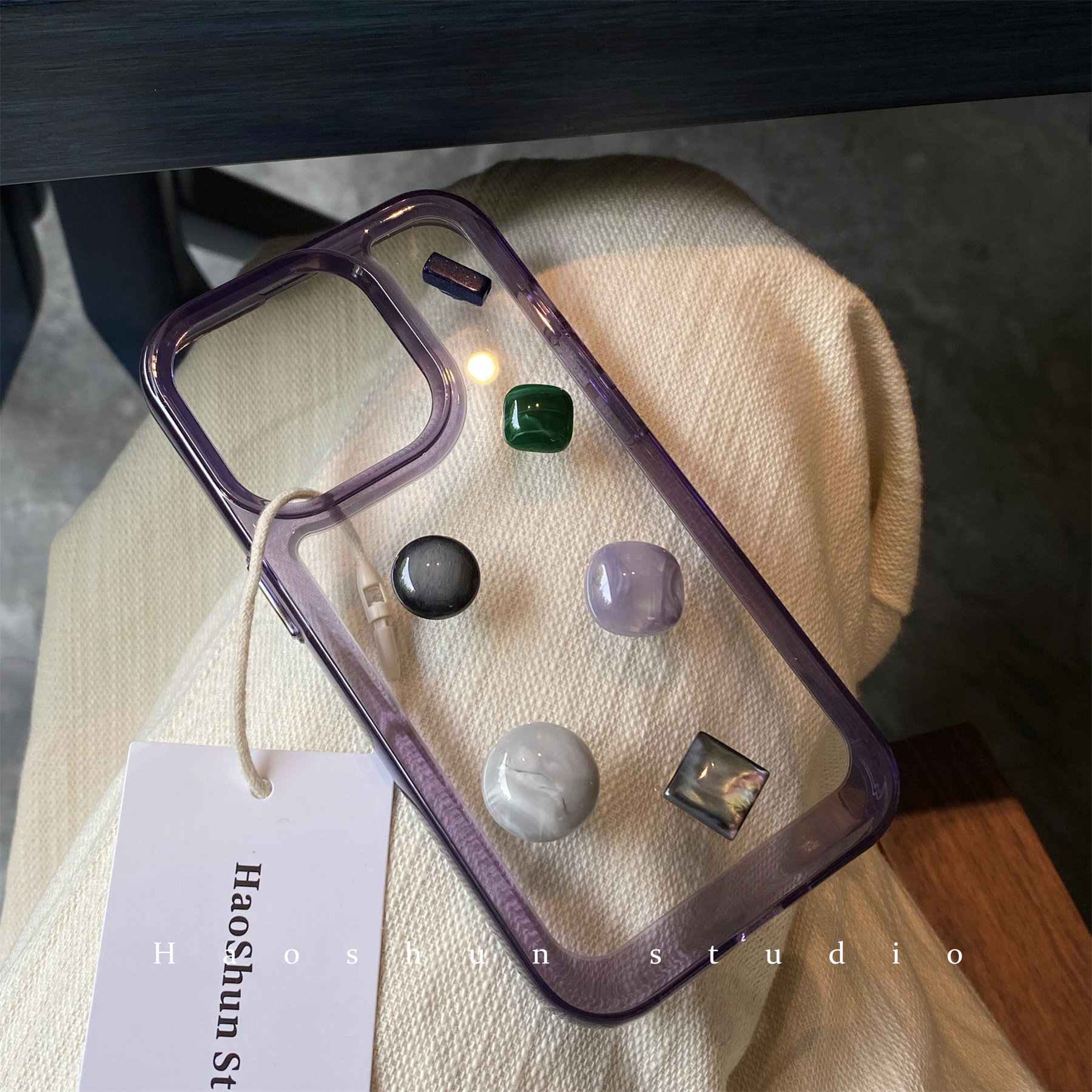 紫系宝石适用于iphone17promax苹果15手机壳14PRO手链硬壳16PROMAX/XSMAX新款艺术13pro/12/11太空紫边保护套,3C数码配件,手机保护套/壳,淘宝优惠券,粉丝福利购,淘宝优惠卷