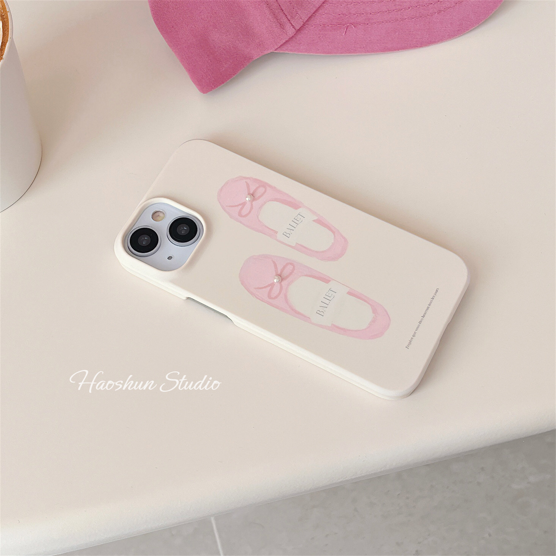iPhone15pro磨砂菲林甜美硬壳