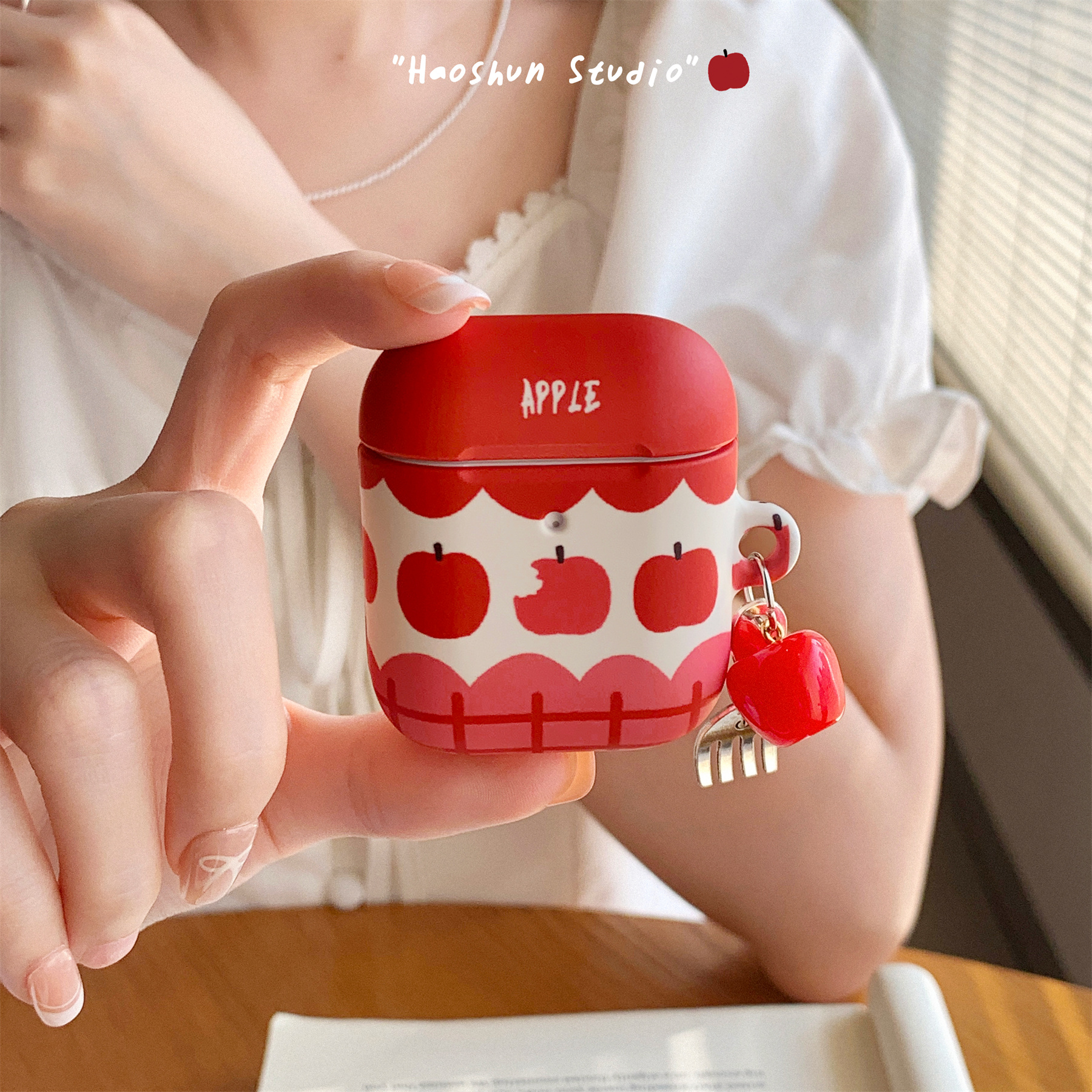 波点苹果适用于Airpodspro保护套AirPods4耳机套aipods2/AirPodspro2苹果airpods3小众菲林磨砂创意耳机壳