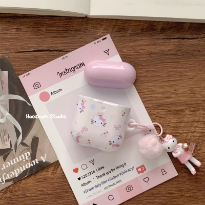 airpods光面菲林可爱卡通硬壳