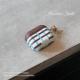 蓝棕拼线适用于AirPodspro耳机套磨砂菲林AirPods3代硬壳防摔创意个性 airpods4代蓝牙耳机保护套小众airPods2