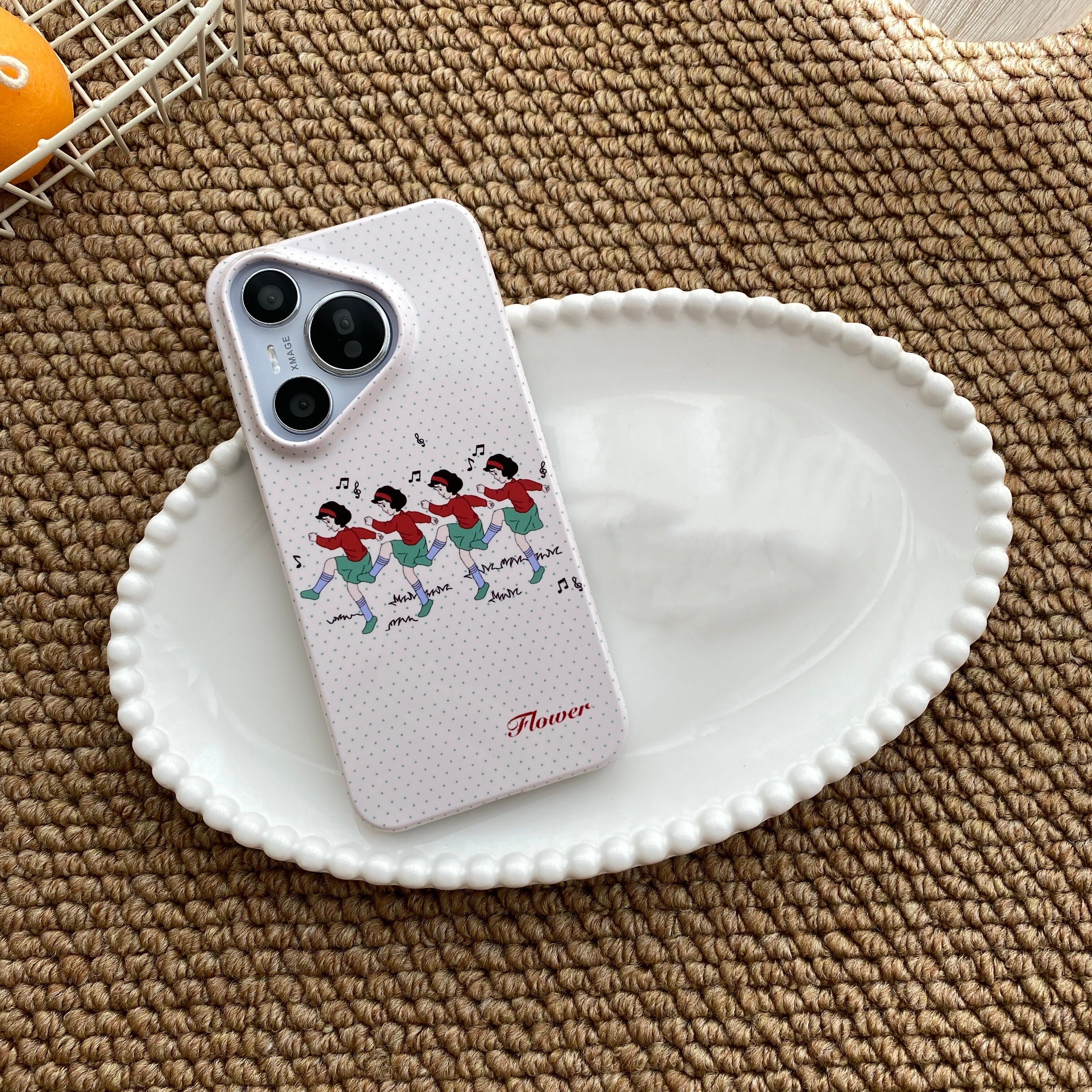 跳舞女孩适用于华为Mate70pro光面菲林MATE30半包硬壳mate50/mate60pro/P40PRO/p60/P50手机壳mate40小众ins