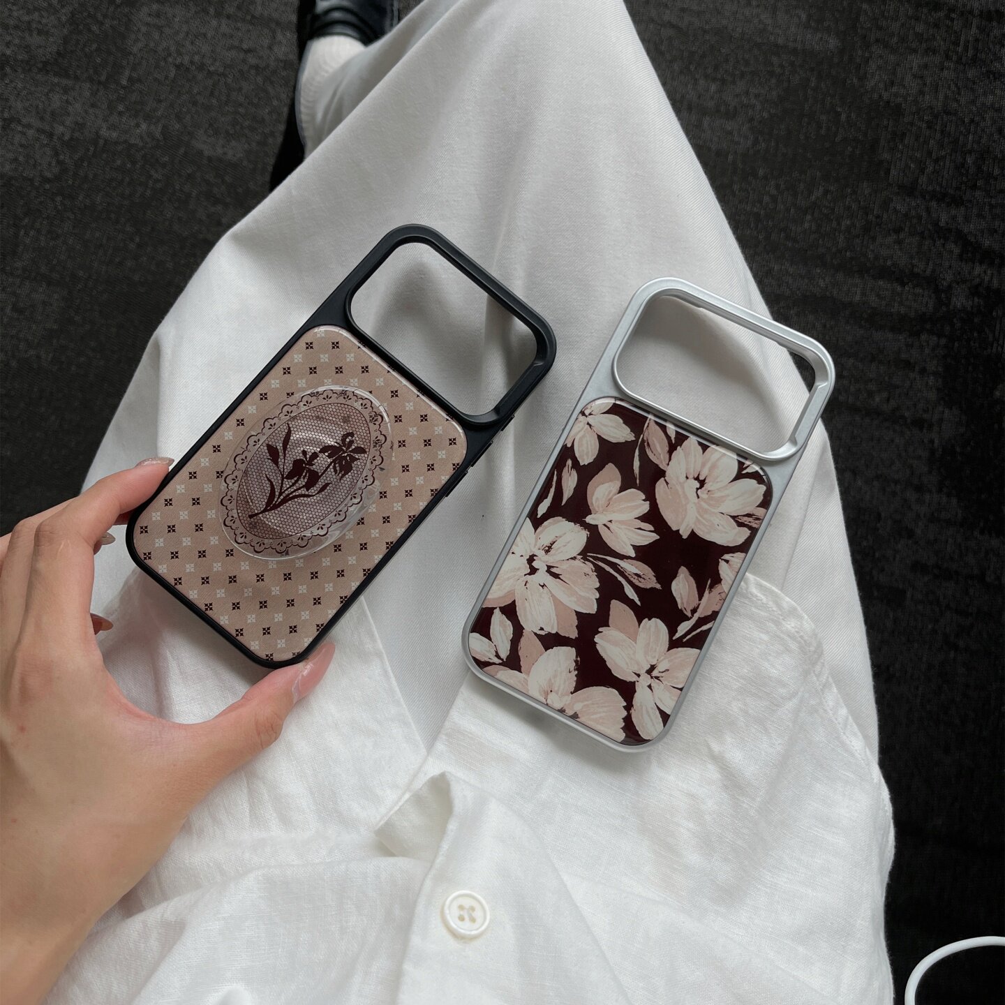 鸢尾花纹适用于iPhone18PROMAX全包滴胶硬壳苹果14Pro/15pro/13手机壳苹果17pro防摔苹果16pro创意小众