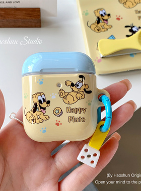 奶黄高飞适用于Airpodspro3保护套AirPods4耳机套aipods2/AirPodspro2苹果airpods3小众菲林光面创意耳机壳