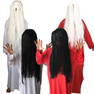 成人演出服cos万圣节鬼衣黑白无常女鬼贞子服装道士清朝僵尸服装