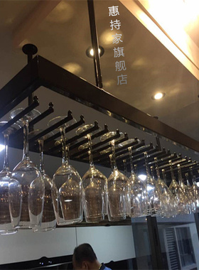 酒杯架悬挂红酒杯架倒挂家用吧台倒挂杯架KTV酒吧酒架吊杯架创意