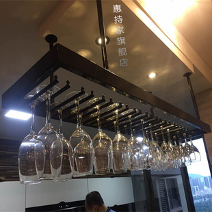 酒杯架悬挂红酒杯架倒挂家用吧台倒挂杯架KTV酒吧酒架吊杯架创意