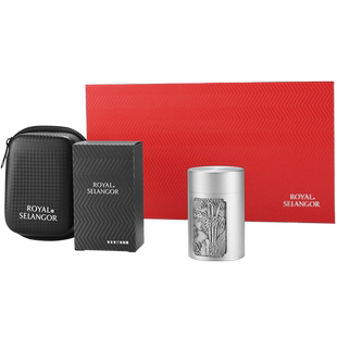 皇家雪兰莪手工锡器家用茶罐便携式密封旅行防潮小茶叶罐高级感