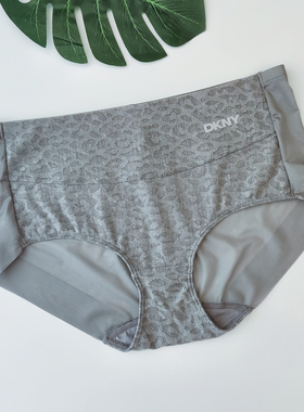 秋季新款韩国原单莫代尔面料无痕包臀中腰灰色豹纹性感女款内裤