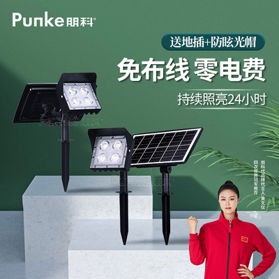 太阳能照树灯景观植物户外庭院灯农村院子彩灯花园地插式草坪射灯