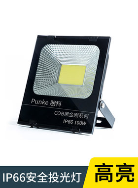 Led投光灯Ip66防水农村庭院大门灯地下室探照灯大功率外墙照明