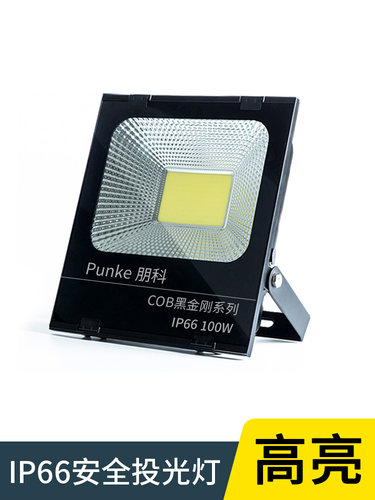 Led投光灯Ip66防水农村庭院大门灯地下室探照灯大功率外墙照明