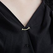 7Do治愈微笑领口防走光神器精致胸针扣男士 西装 别针固定衣服配饰