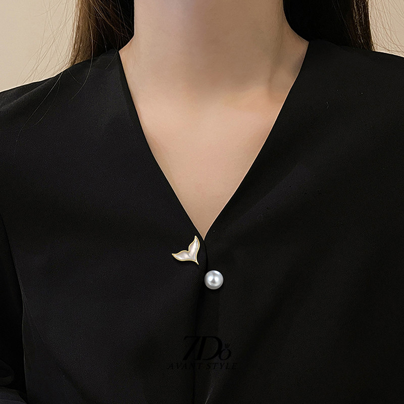 领口防走光神器胸针扣收腰神器