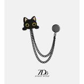 7Do可爱日系小猫磁吸裤 脚防拖地神器t恤衣服改短调节扣固定配饰女