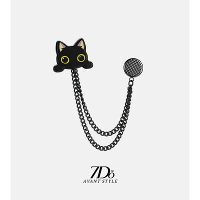 可爱日系小猫磁吸裤脚防拖地神器