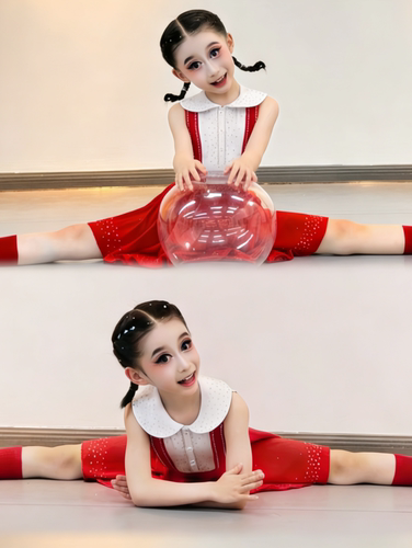 幼儿园表演服装儿童独舞摘星星的你舞蹈演出服小学生啦啦队表演服