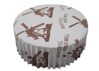 圆形卷边淋膜高温纸杯蛋糕模纸托