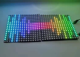 8X32 8X8 16X16 12V WS2812B全彩LED可开发编程像素软屏5V