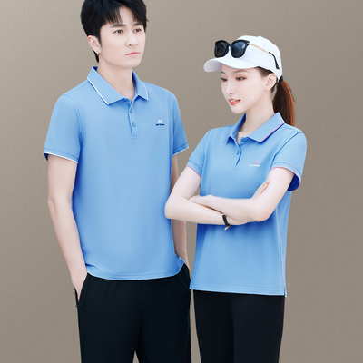 团购情侣短袖T恤上衣POLO衫男女