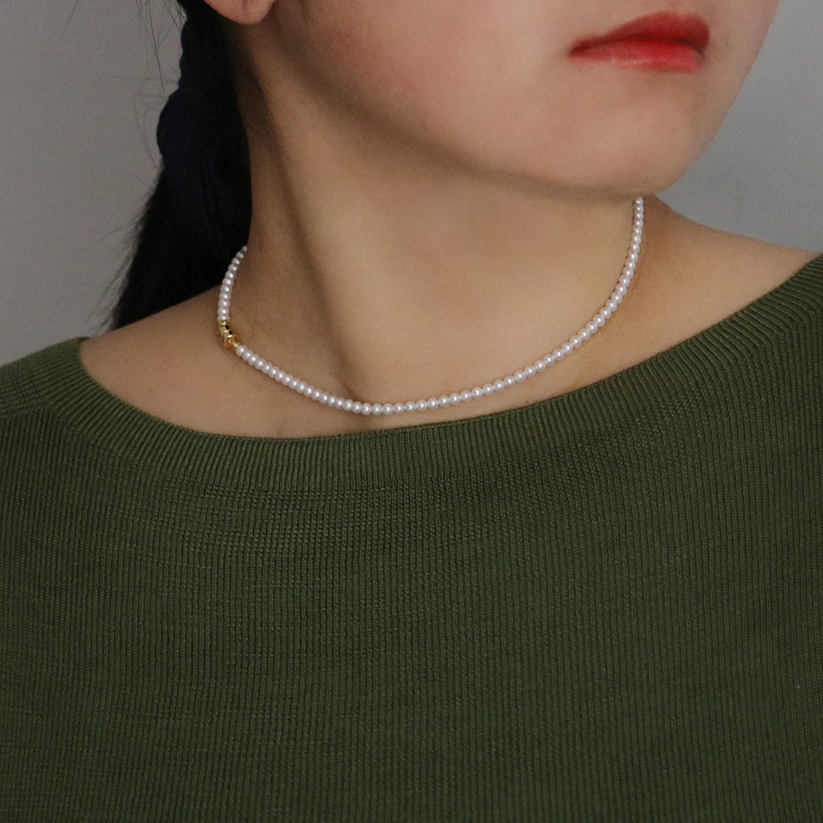 天然淡水珍珠女优质淡水磁吸扣