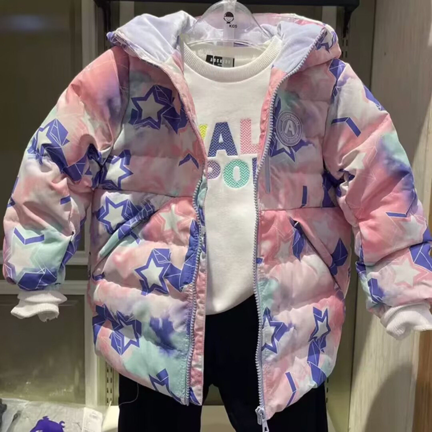 abckids童装冬季女童洋气商场同款保暖羽绒服外套加厚 F351309291