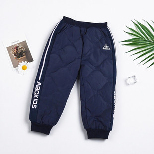 商场同款abckids童装冬季女童梭织裤子保暖羽绒裤长裤351212235