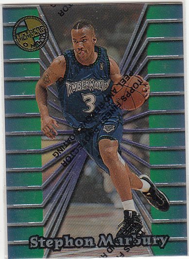 NBA球星卡 1997 Topps 森林狼队 马布里 经典新秀特卡原膜