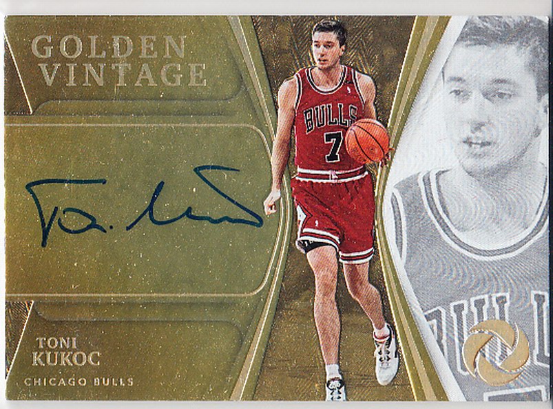 NBA球星卡 Panini 公牛队 库科奇 签名 亲笔签字卡限10首编金书