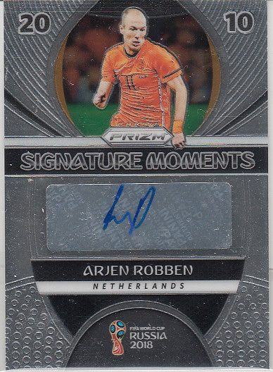 足球球星卡 panini 罗本 签名 亲笔签字卡 世界杯 荷兰
