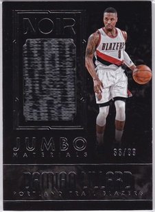 Panini 利拉德 Noir NBA球星卡 球衣卡限99 开拓者队