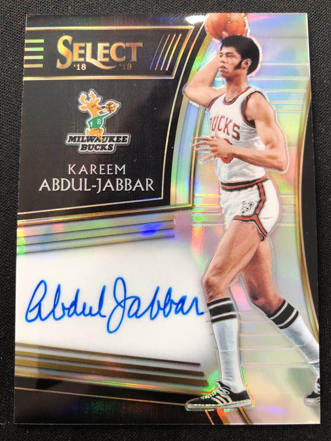 nba球星卡 panini 75大巨星 贾巴尔 签名 亲笔签字卡限49