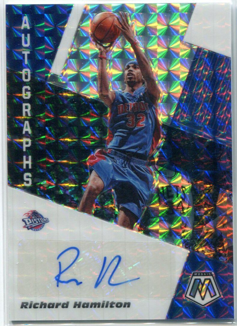 nba球星卡 panini 活塞队 理查德 汉密尔顿 签名 亲笔签字卡
