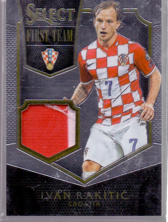 足球球星卡 panini select 拉基蒂奇 限量球衣卡 克罗地亚