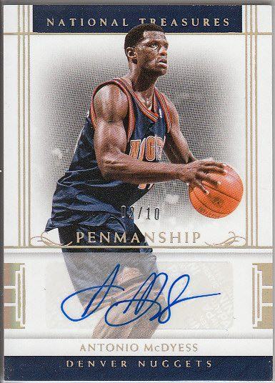 nba球星卡 panini 掘金队 麦克戴斯 签名 国宝亲笔签字卡限10