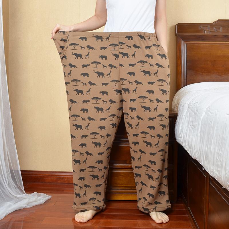 纯棉加绒长裤情侣睡裤宽松舒适