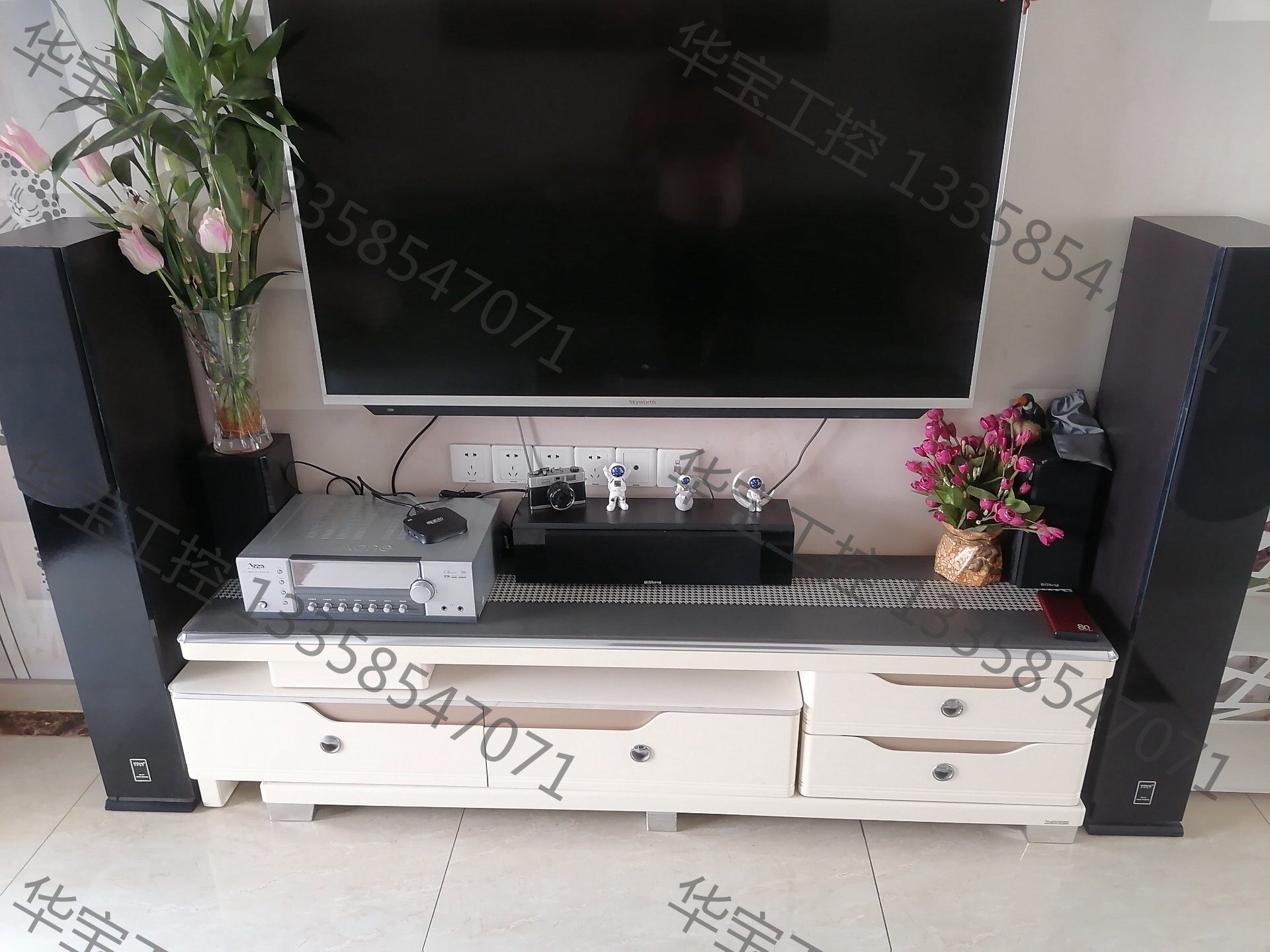 奇声家庭影院一套 功放 主音响 环绕 中置 话筒 同城自提