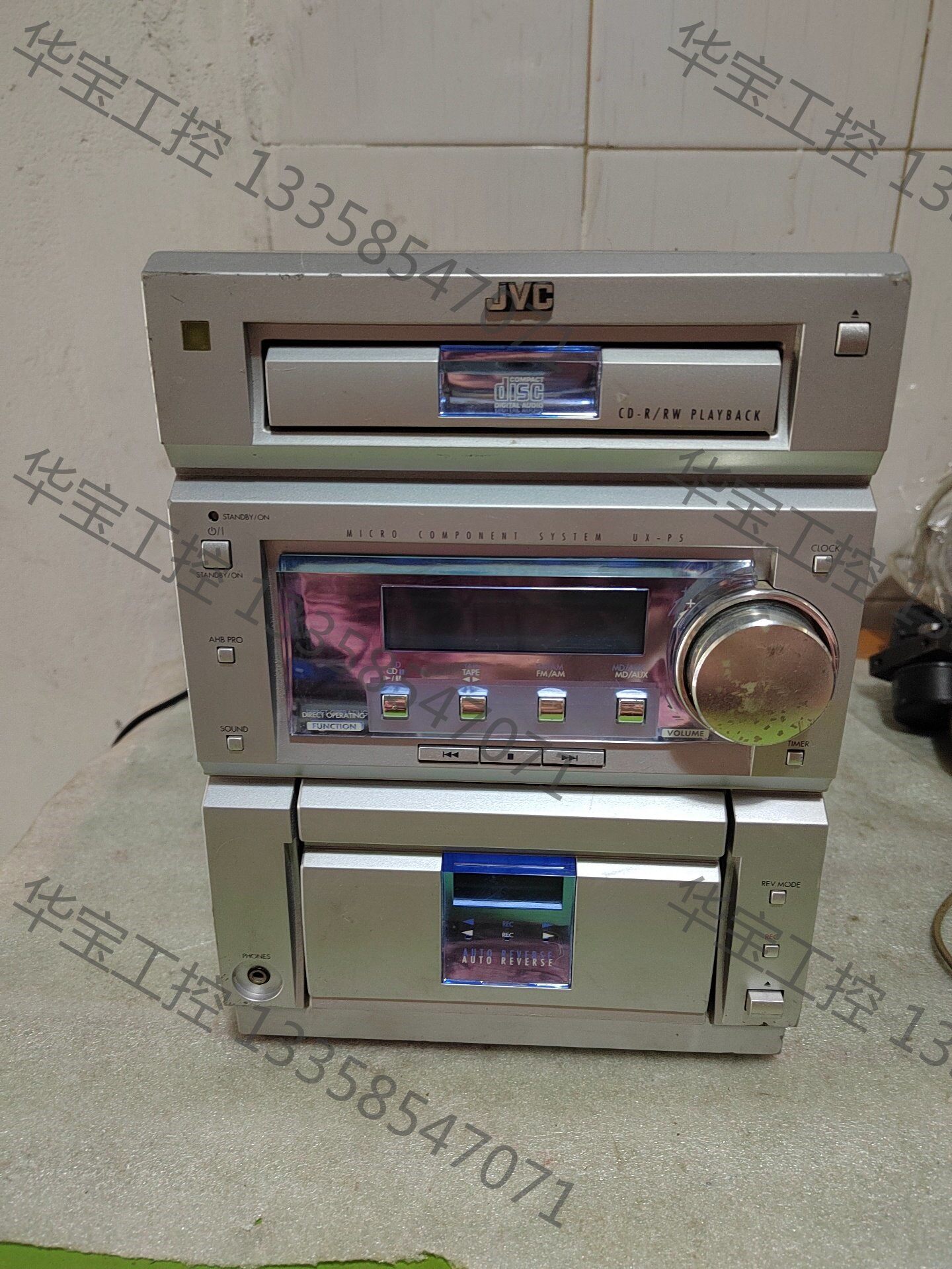 jvc微型组合音响,型号ca-uxp5,ux-p5,放磁带的